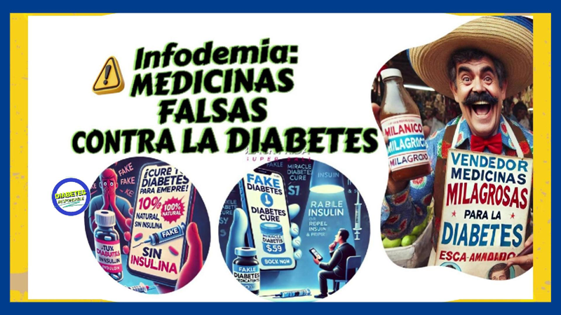 INFODEMIA: Excesiva informacion falsa en las redes   sobre  «cura»  de la&nbsp;diabetes