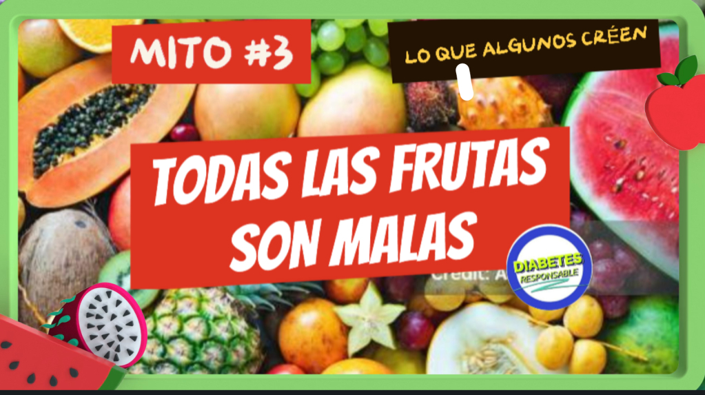 Mito #3: Las frutas son malas para los&nbsp;diabéticos