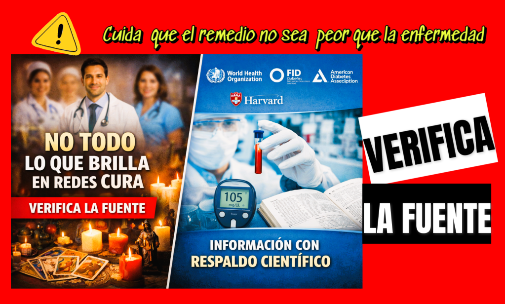 CUIDADO: VERIFICA LA  FUENTE (La desinformación sobre diabetes también&nbsp;enferma)