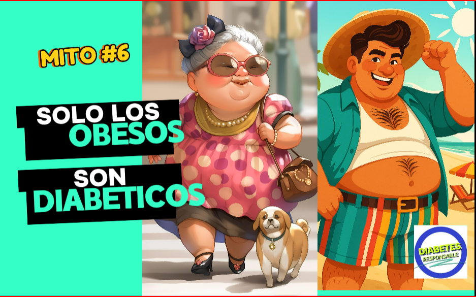 Mito  #6: “Solo las personas con sobrepeso tienen&nbsp;diabetes”